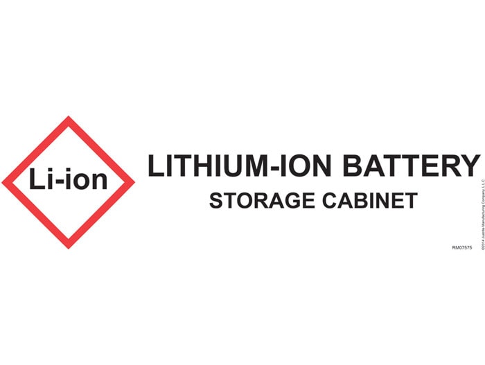 Lithium Ion Battery Storage Application Label - 29018