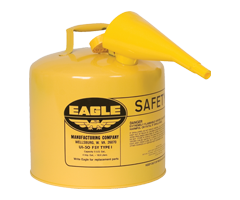 Yellow Eagle Type I safety can for diesel, with funnel, 5 gallon